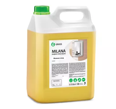 Мыло - крем 5л GraSS Milana молоко и мед (126105)